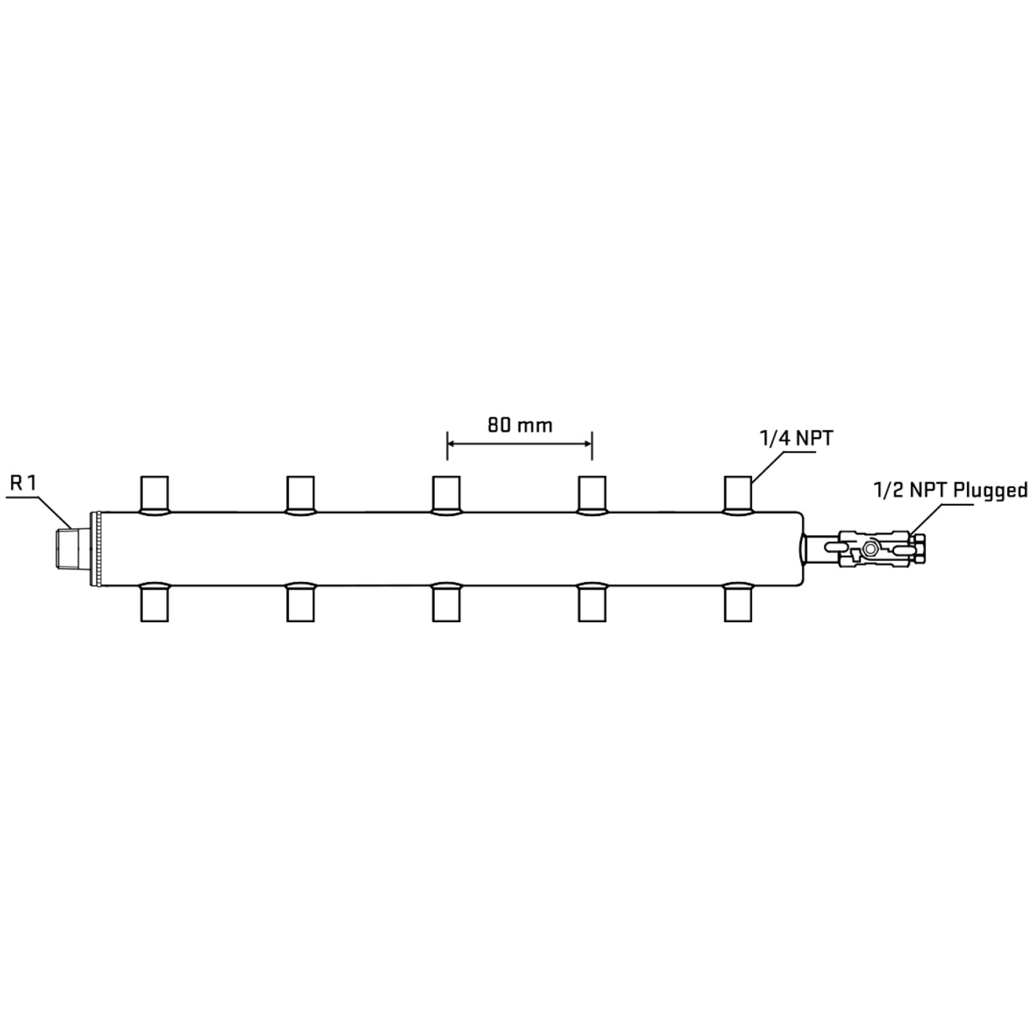 M510A070510 Manifolds Stainless Steel Double Sided