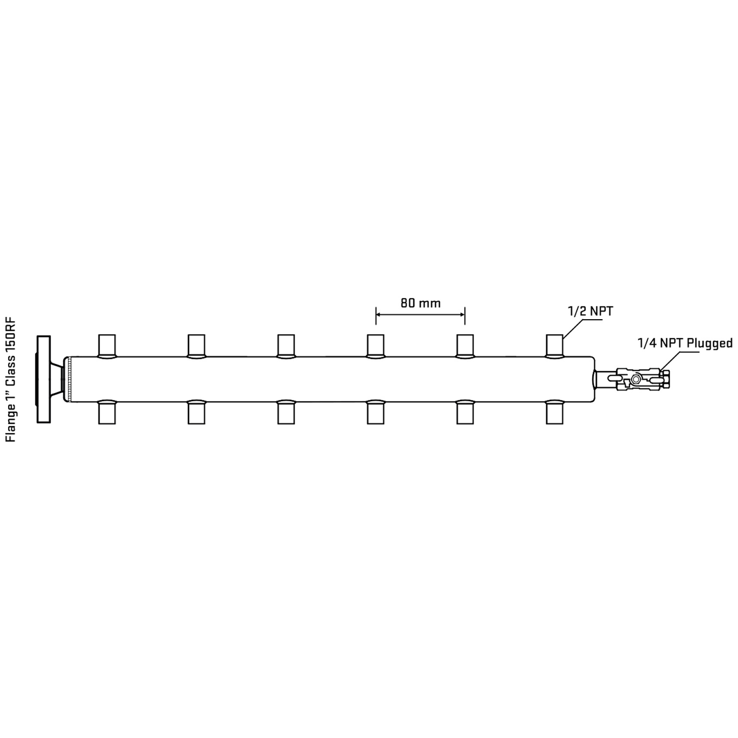 M512A060120 Manifolds Stainless Steel Double Sided