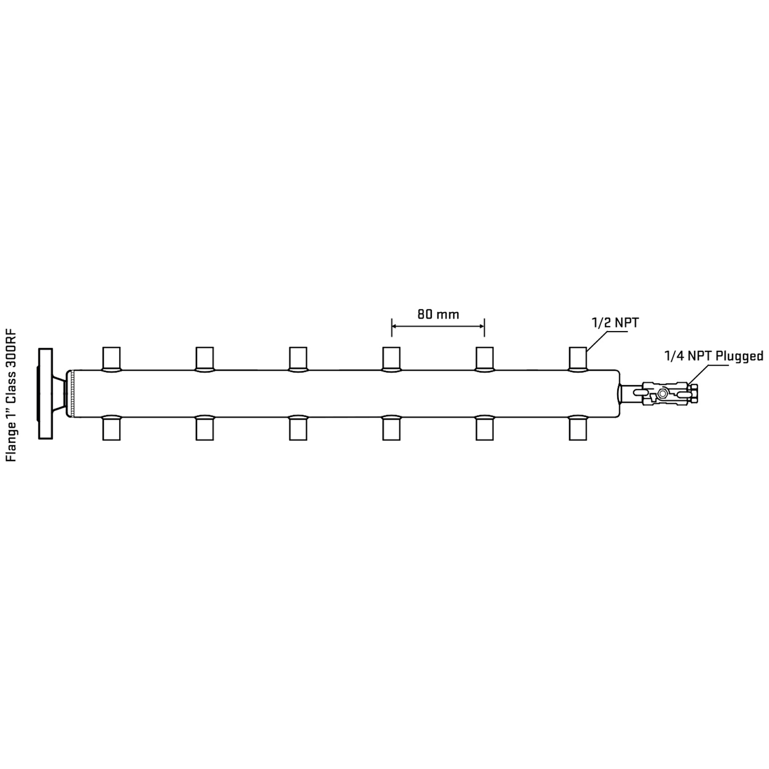 M512A060220 Manifolds Stainless Steel Double Sided