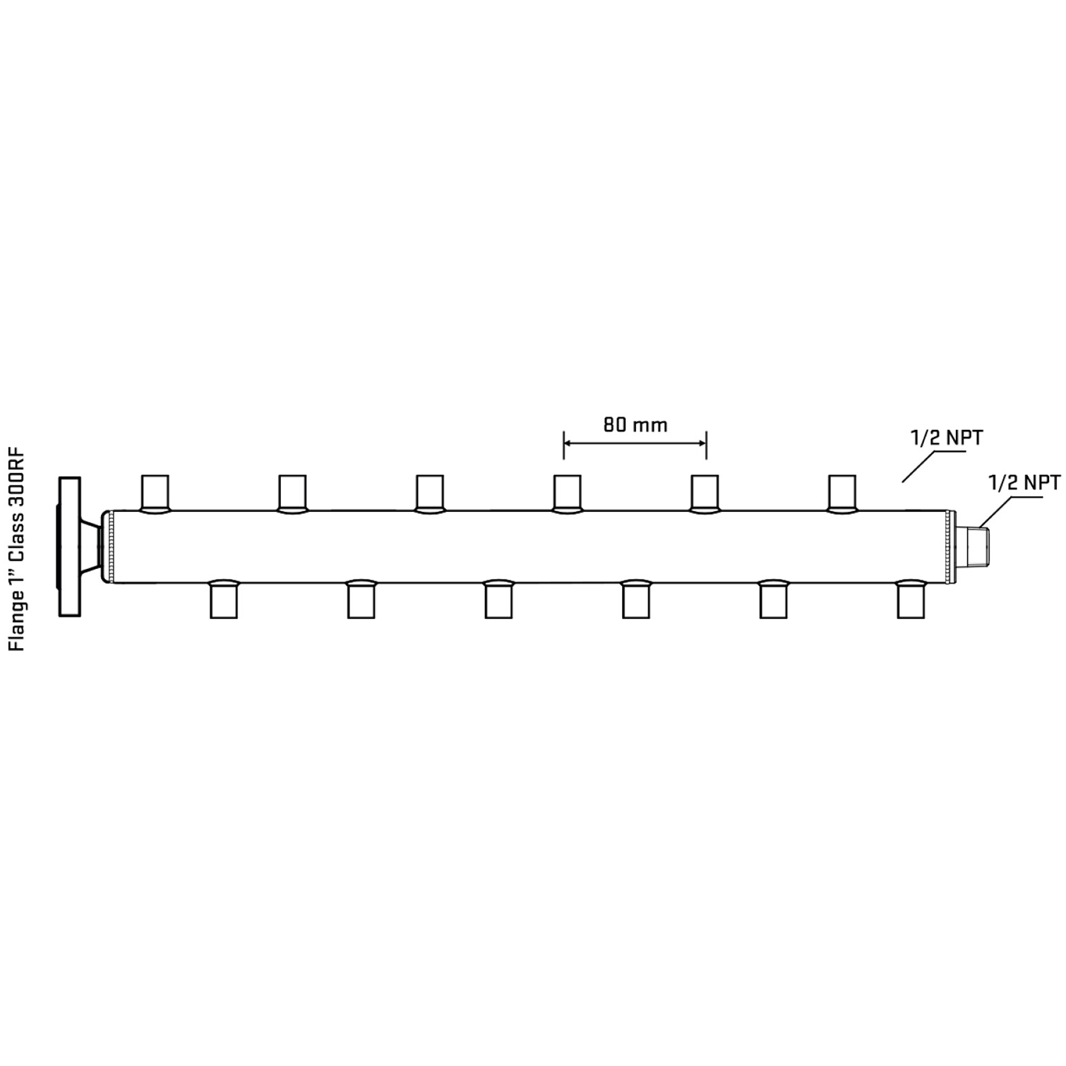 M5F2A060230 Manifolds Stainless Steel Double Sided